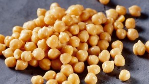 washed chick peas