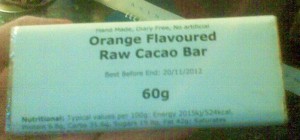 raw chocolate bar 