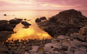 Giant's Causeway at Sunset, County Antrim, Northern Ireland
