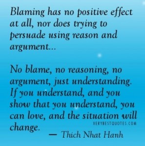 play the blame game