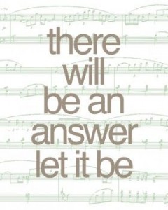 let it be