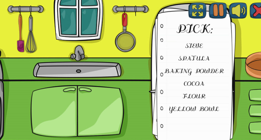 culinary school kids games 